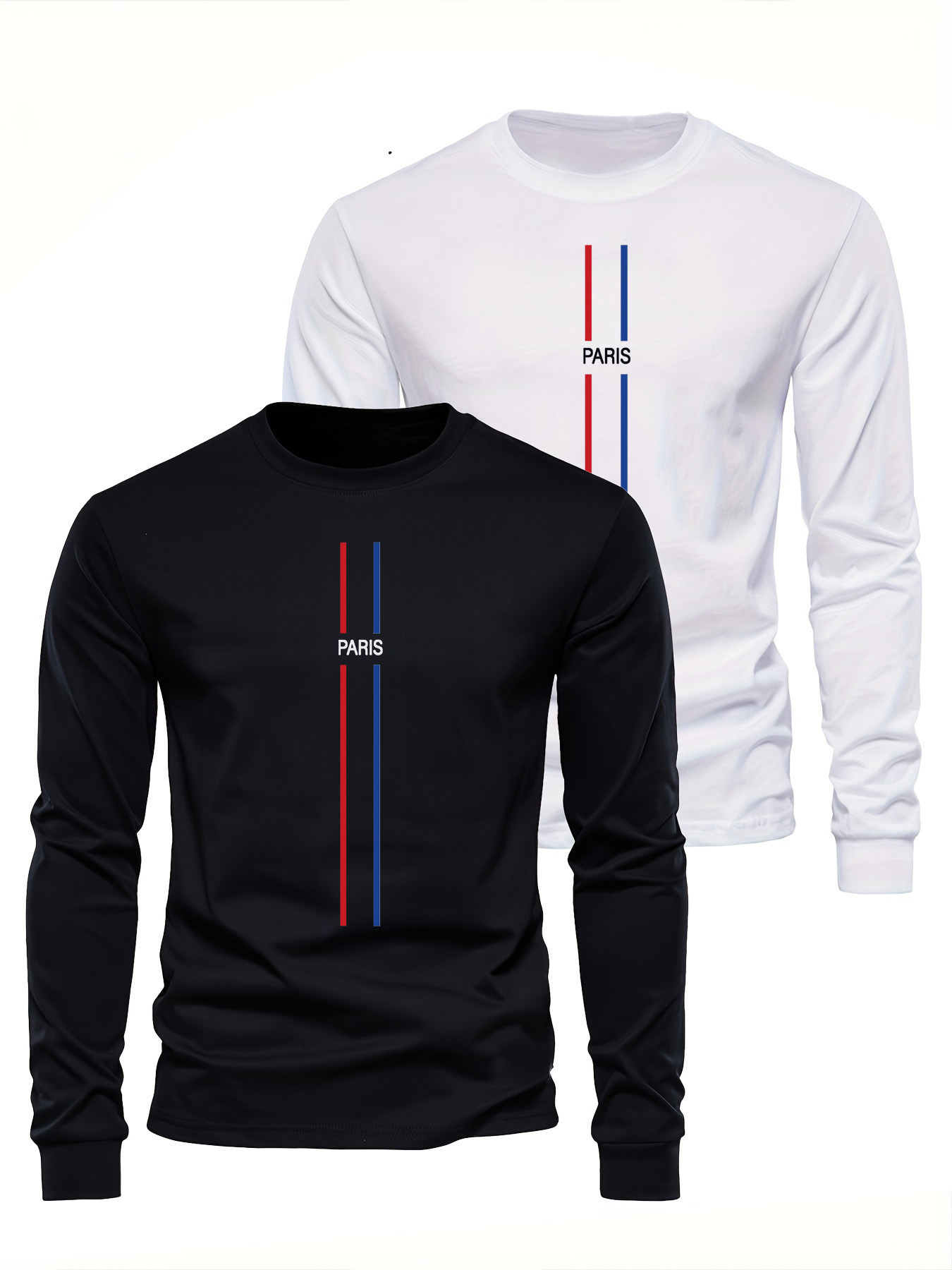 Men'S Fashion T Shirts - %100 Saf Pamuk Erkek Uzun Kollu