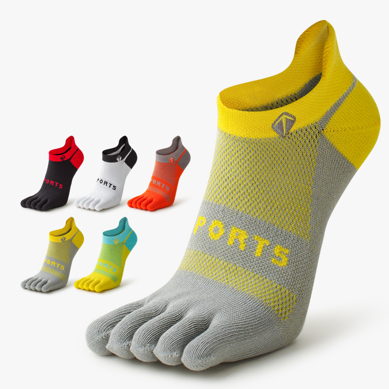 Socks Ankle Men - 1 çift erkekler Coolmax ayak parmağı