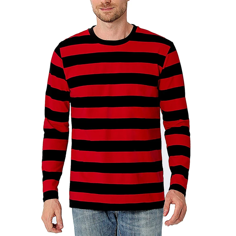Kontrast Şeritli 3D Baskılı Er - Mens Fashion Clothes incelemesi ve fiyatı