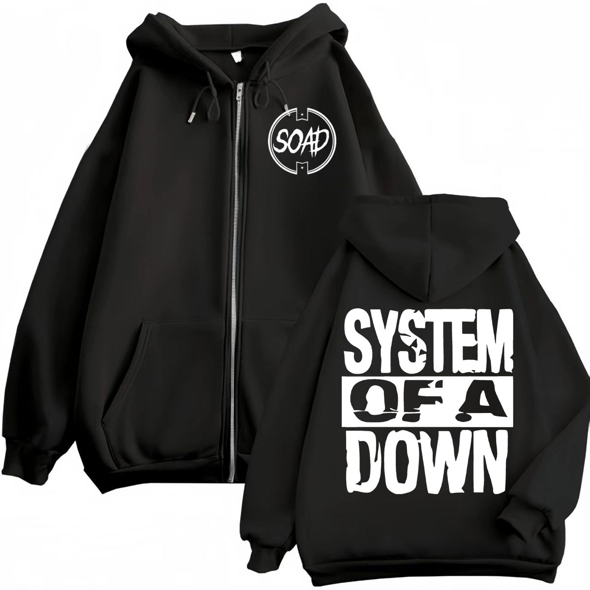 Rock Band System of A Down Bas - Mens Fashion Zip Up Hoodies incelemesi ve fiyatı