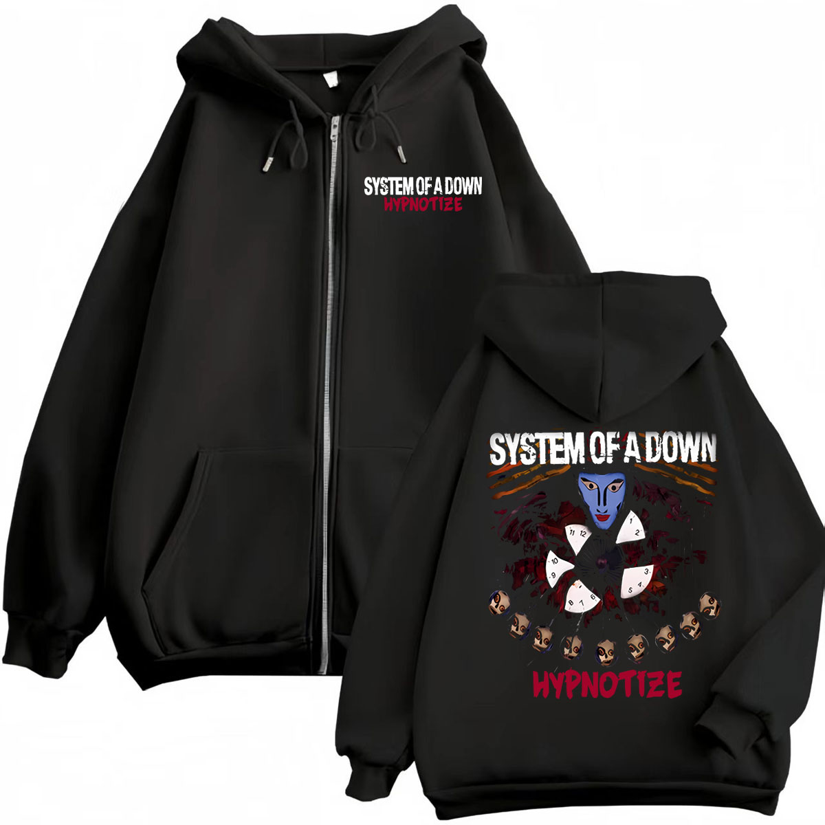 Rock Band System of A Down Hyp - Mens Fashion Zip Up Hoodies incelemesi ve fiyatı