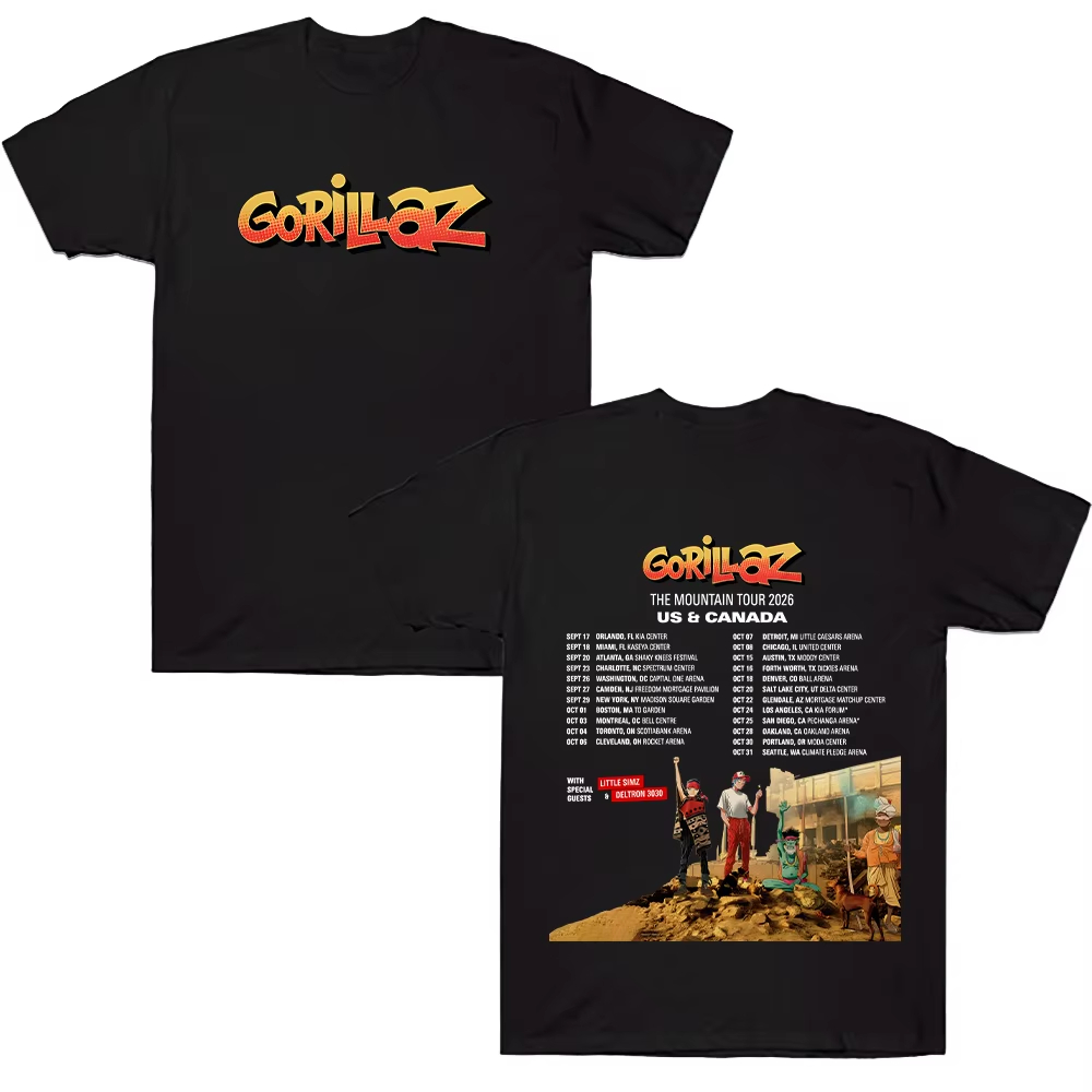 Gorillazs TheMountain Tour 202 - Poster Men Fashion incelemesi ve fiyatı
